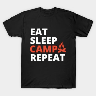 Eat Sleep Camp Repeat T-Shirt